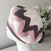 Slouchy Striped Chevron Beret pattern