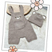 Baby Bear Romper Dungarees and Hat pattern 