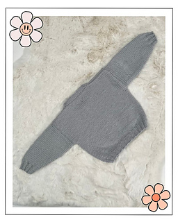 Blank Canvas Baby Jumper Pattern to add your own intarsia motif - Jane Burns