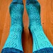 Cristaux Bleu Socks pattern 