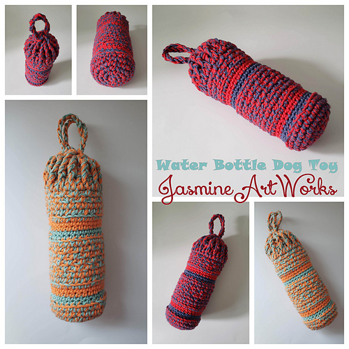Ravelry Dog Toy Water Bottle pattern by Jasmine Harward