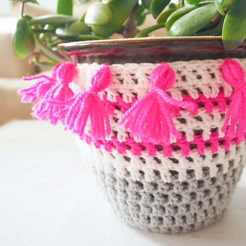 Ravelry Plant Pot Covers pattern by Jamey from Dabbles & Babbles