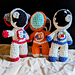 Astronaut Amigurumi Bag Charm pattern 