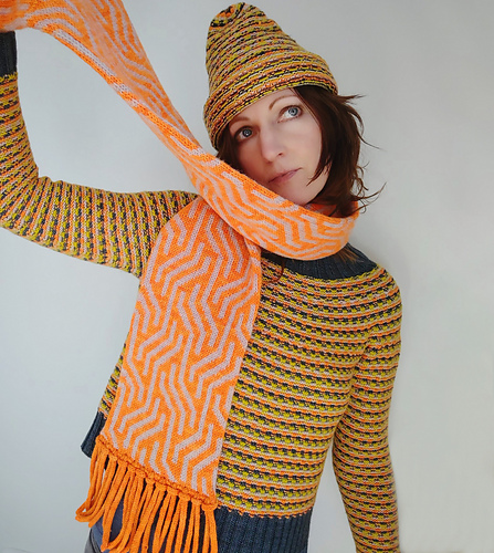 luijewelry knit scarf マフラー Ravelry: 8pm Scarf pattern by Jennifer Brou