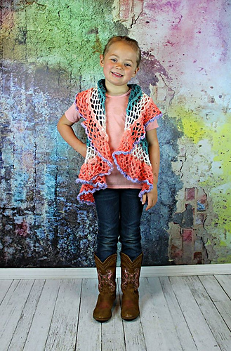 Girls Butterfly Mandala Vest photo 8