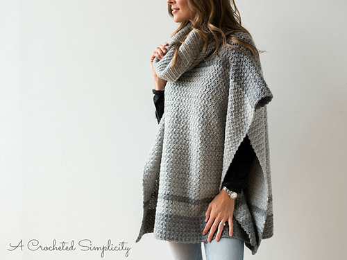 Emelyn Cowl Neck Poncho photo 1