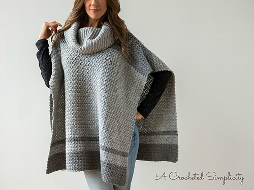 Emelyn Cowl Neck Poncho photo 2