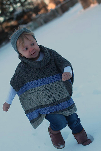 Emelyn Cowl Neck Poncho photo 6
