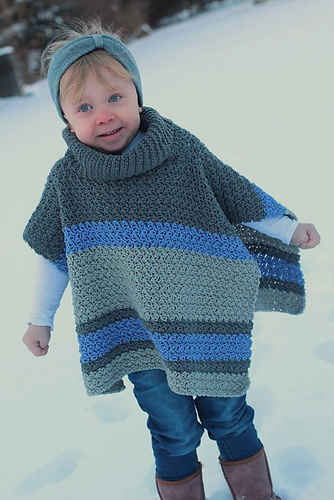 Emelyn Cowl Neck Poncho photo 4
