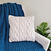 Cozy Cabled Crochet Pillow pattern 