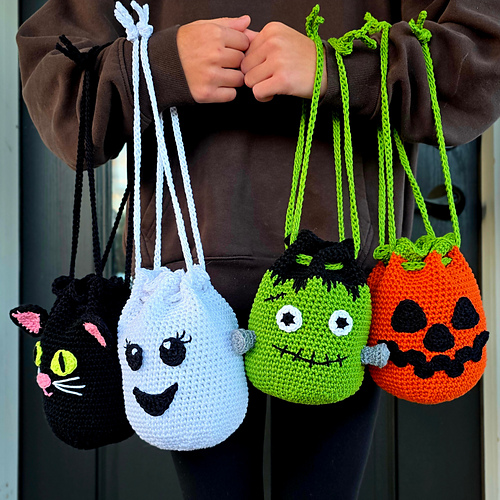 Halloween Crochet Treat Bags