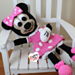 Large Minnie Mouse Ragdoll lovey pattern 