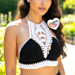 Skull Halter Top pattern 
