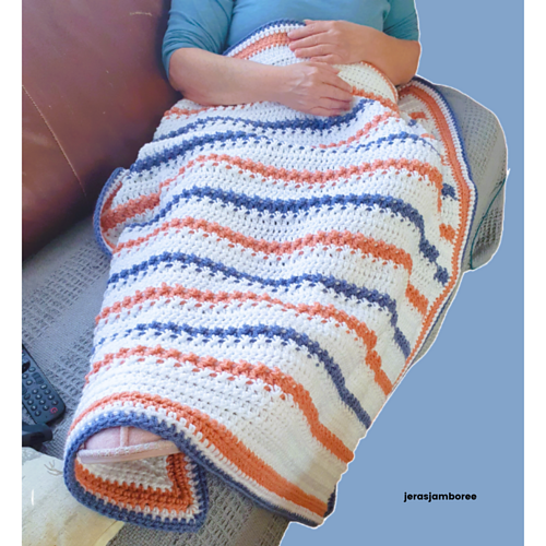 Ravelry Chunky Stripes Throw pattern by Sharon Goodwin