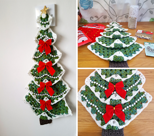 Granny Square Juletre - Sharon Goodwin