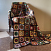 Colcha Crazy Theory de Granny Square pattern 