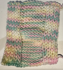 2025-03-04 reverse - garter at top; stockinette at bottom