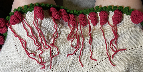 2025-06-21 only ten left to sew into a rose-like shape!