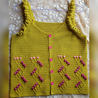 Flatlay with dramatic ruffles