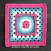 Framed Flower Circle Granny Square pattern 