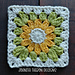 Granny Sunflower Mini Square pattern 