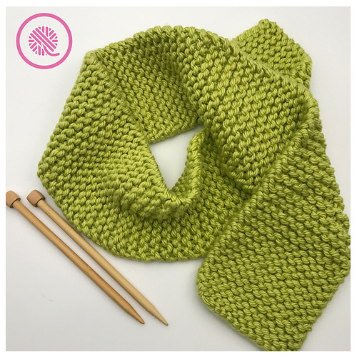 Enkelt Garter-skjerf - Kristen Mangus