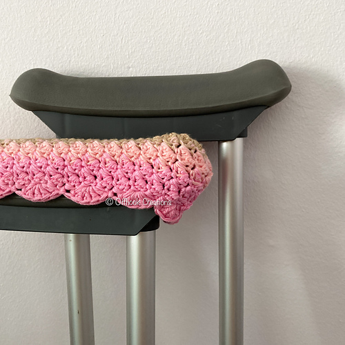 Ravelry Crutches Cover pattern by Jocelyn Ng