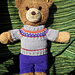 Teddy bear Nordic outfit pattern 