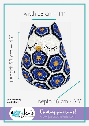 Maggie the African Flower Owl Pillow 다른 모습 3