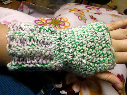 Stash Buster Fingerless Gloves OR Mittens photo 2