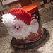 Santa claus face ornament pattern