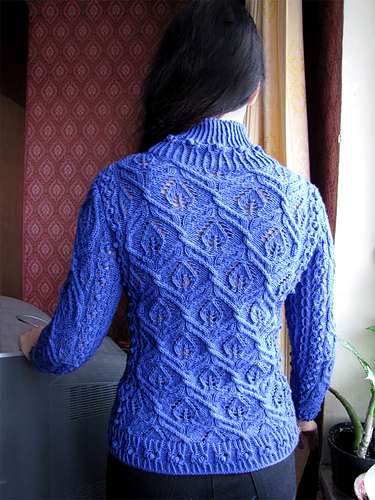 #18 Leaf motif high neck pullover 다른 모습 2