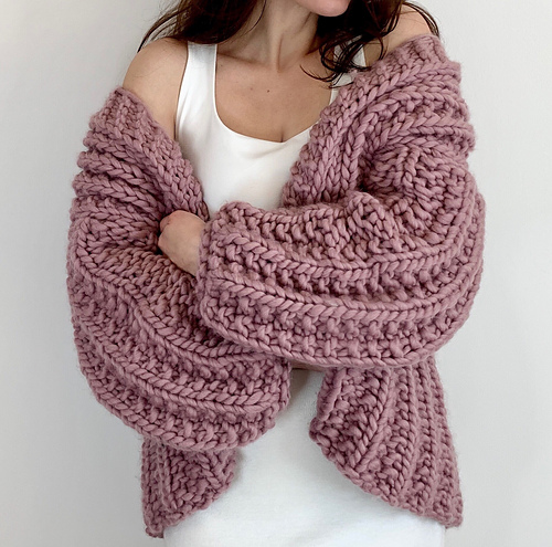 SeaRoomlynn - juemi  Loop yarn Big Cardigan ベージュ juemi Loop yarn Big Cardigan