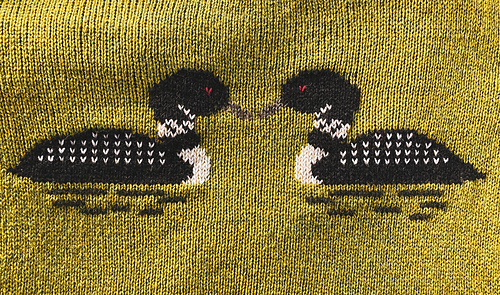 Ravelry: Stupid Canadian Wolf Birds (Loons in Love) Chart pattern by ...