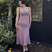 Nerine Strapless Midi Dress pattern 