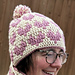 Mosaic Hearts Hat pattern 