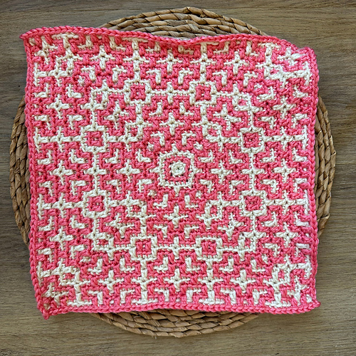 Celtic Knot Mosaic Crochet Square