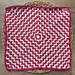 Radiating Ripples Mosaic Square pattern 