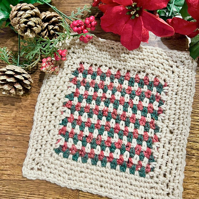 Striped Moss Blanket Square