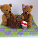 Picnic Teddy Bears pattern 