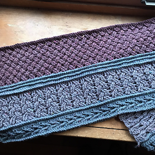 Part 1 - Arrow stitch divider, Braided Cable, Knurl stitch divider, Celtic Weave