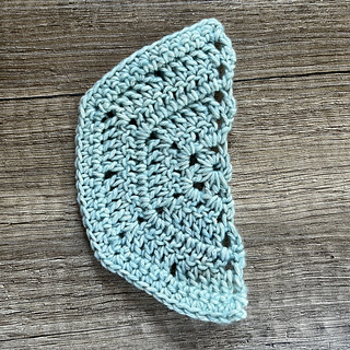 Week 14 Half Hexie A in color 813 Amozonite