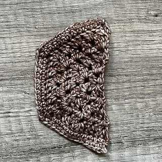 Week 15 Half Hexie B in color 822 Brown Agate