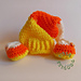 Candycorn Cap & Booties photo 4