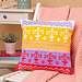 Flower Baskets Cushion Cover pattern 