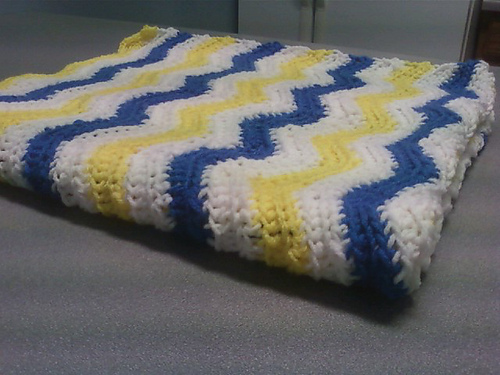 Chunky Striped Blanket #4370 photo 2