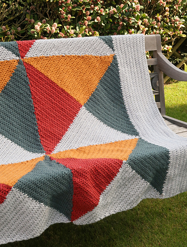 Kaleidoskop Chunky Teppe - Knitting with Chopsticks