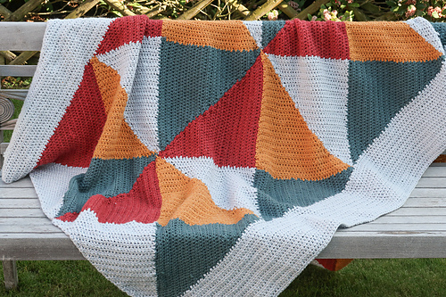 Kaleidoskop Chunky Teppe - Knitting with Chopsticks