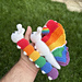 Rainbow Caterpillar, Butterfly & Egg pattern
