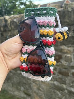 Case with glasses.